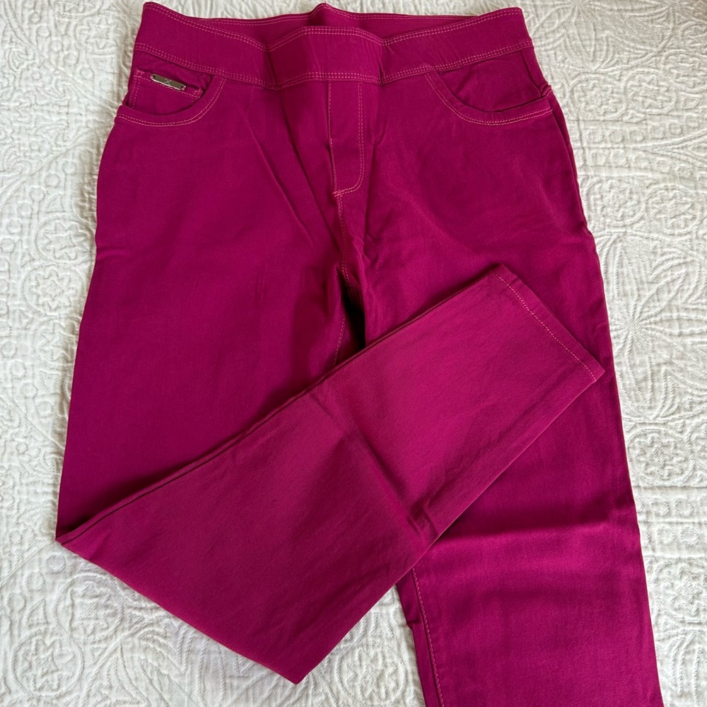 Coco and Carmen magenta pants with spandex
